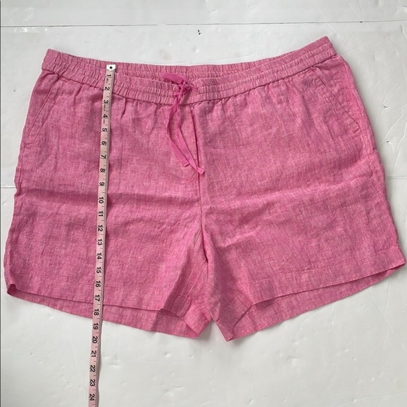 Talbots Pink and Beige/Tan Shorts Linen Relaxed Fit 3X Petite Set of 2 Bundle - Picture 7 of 15